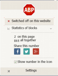 ปิด AdBlock Plus สำหรับ moviemakeronline.com